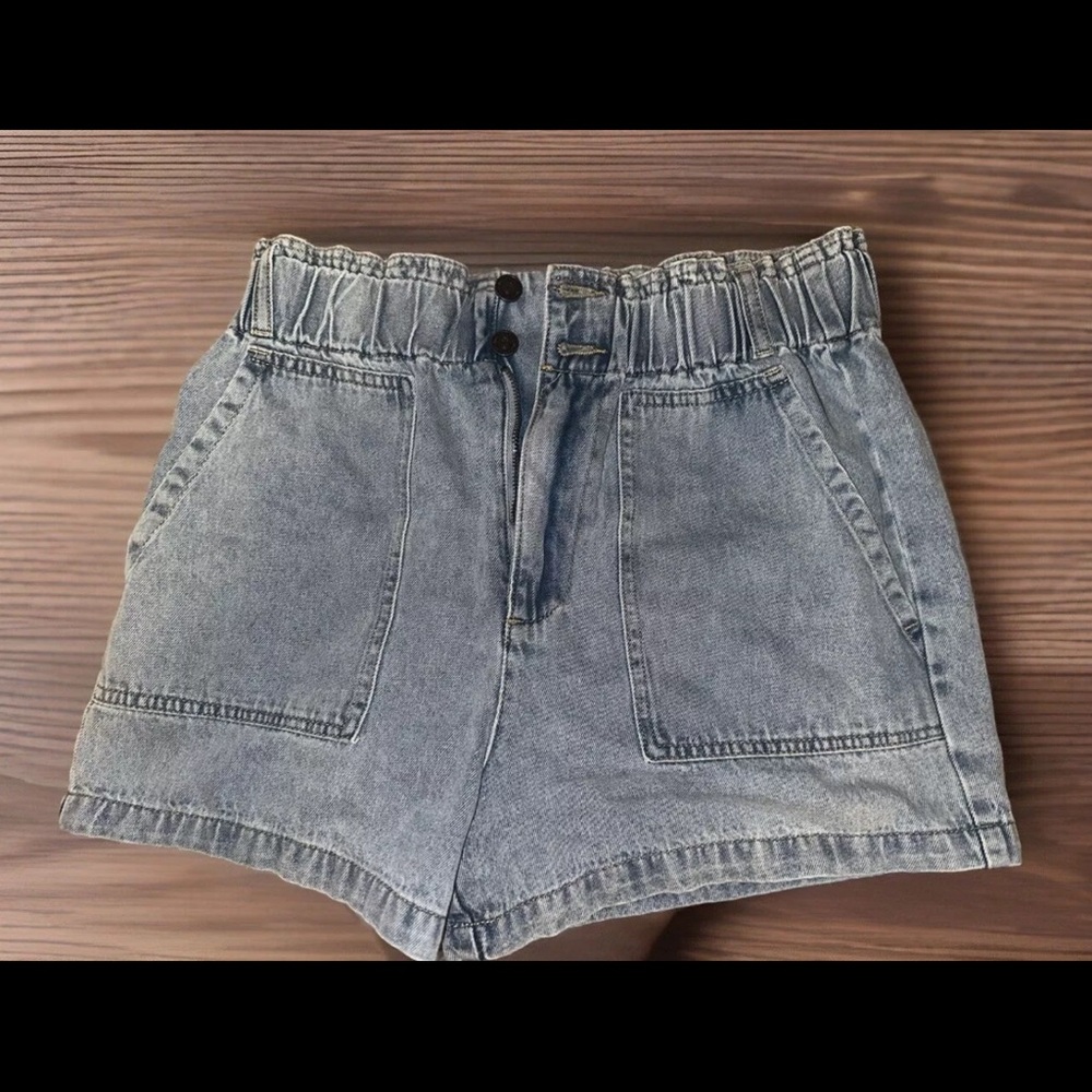 High Waisted Blue Jean Shorts
